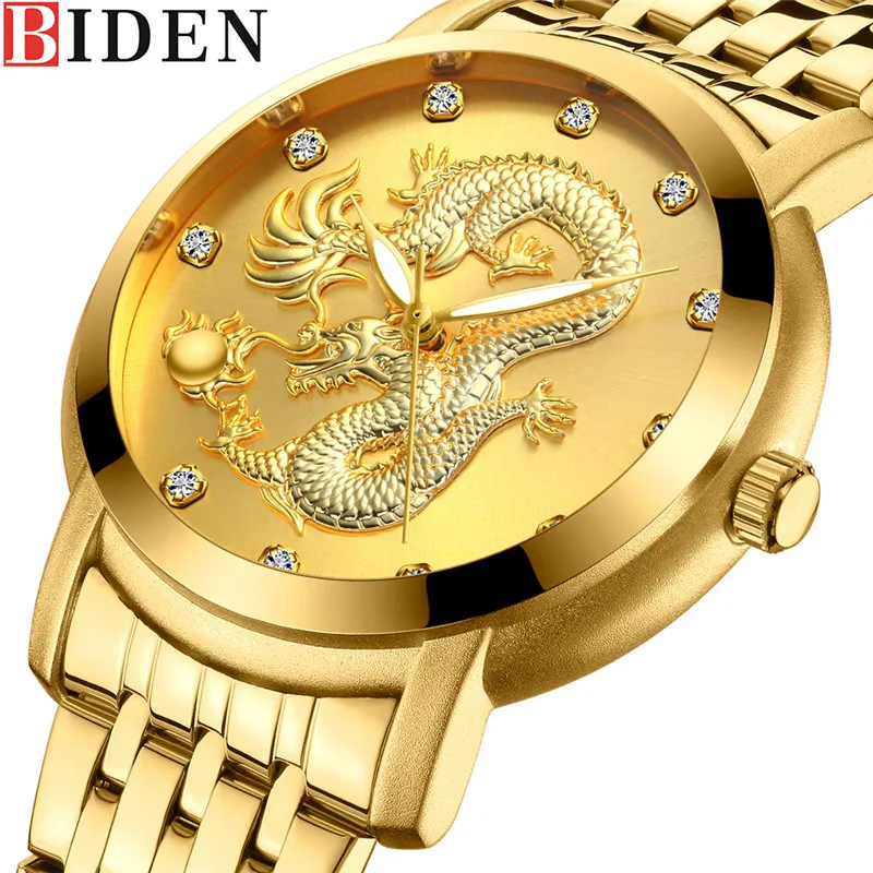 BIDEN Men Watch Waterproof Military Sport Army Male Clock Top Brand Luxury Stainless Steel Dragon Quartz Wrist Mens Watches
BIDEN Men Watch Waterproof Military Sport Army Male Clock Top Brand Luxury Stainless Steel Dragon Quartz Wrist Mens Watches