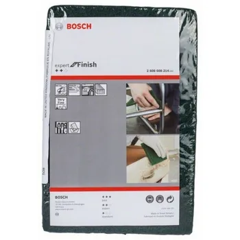 BOSCH 2608608214 Flats abrasive not very fine green tissue 
BOSCH 2608608214 Flats abrasive not very fine green tissue