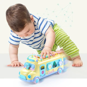 Baby Toys 5 in 1 Multifunction Early Educational Music Car Toys Baby Learning Bus Plastic Blocks Round Beads Child Birthday Gift
Baby Toys 5 in 1 Multifunction Early Educational Music Car Toys Baby Learning Bus Plastic Blocks Round Beads Child Birthday Gift