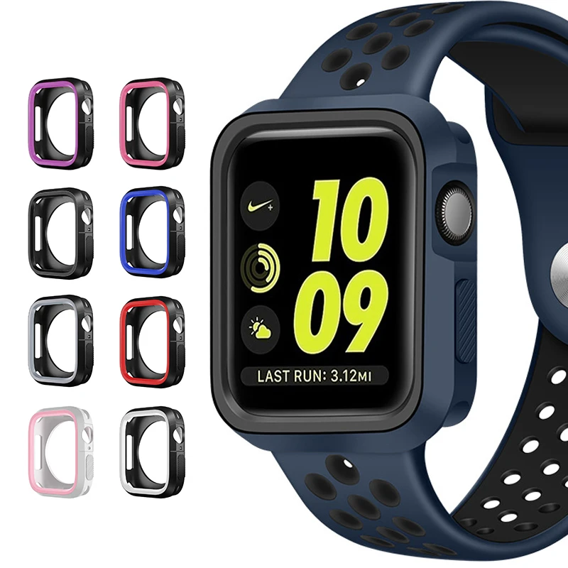 Fashion Dual Colors Silicone Case For Apple Watch Series 1/ 2/3 Cover Frame Full Protection 42mm 38mm For i Watch 4 Case 4
Fashion Dual Colors Silicone Case For Apple Watch Series 1/ 2/3 Cover Frame Full Protection 42mm 38mm For i Watch 4 Case 4