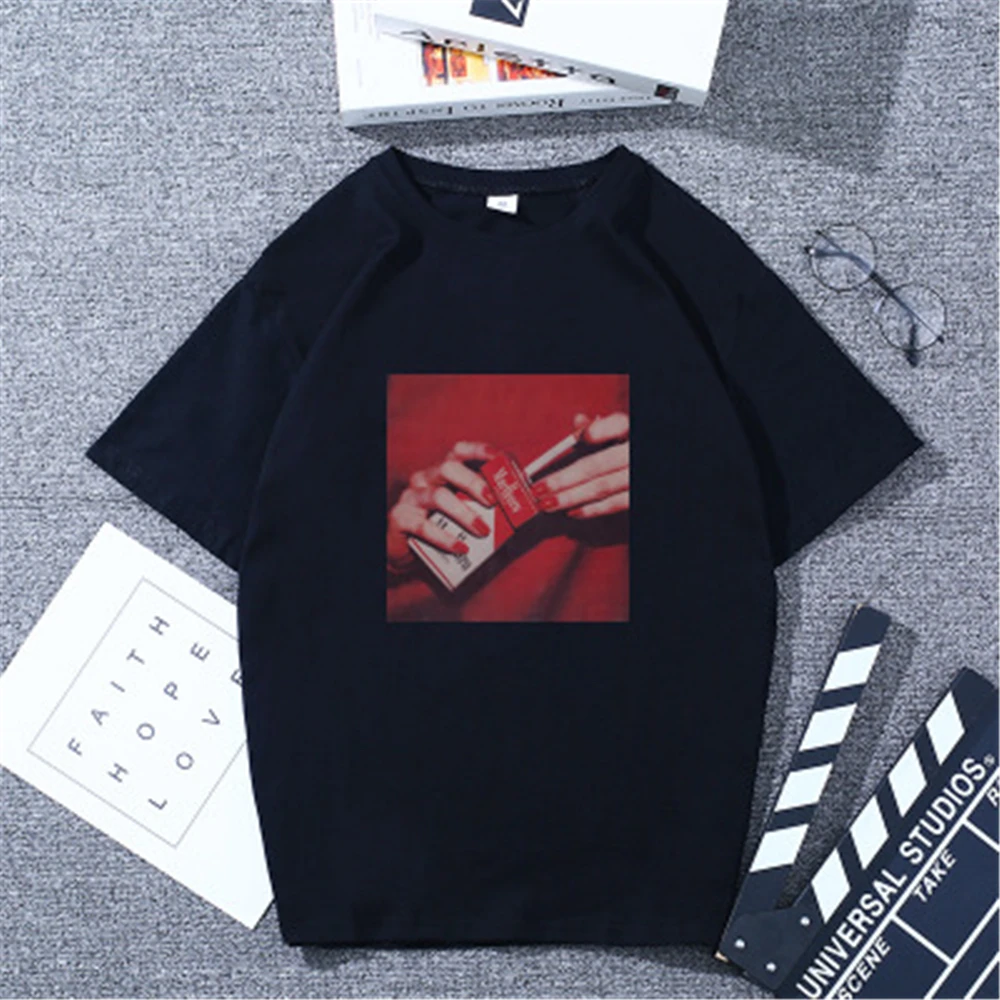 Oversized Women Tops Cigarette Print Slim White Tees Harajuku Vogue Casual Funny Women's T-shirt Short Sleeve Couple Clothes
Oversized Women Tops Cigarette Print Slim White Tees Harajuku Vogue Casual Funny Women's T-shirt Short Sleeve Couple Clothes