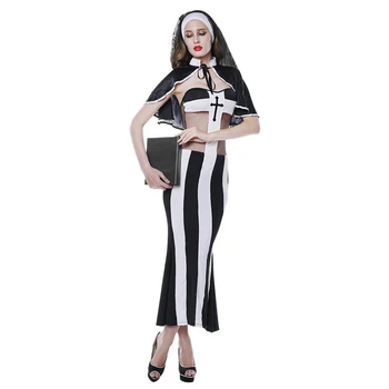 Sexy Nun Cosplay Halloween Virgin Mary Nun Costume Hot Eritic Arabic Religion Clubwear Role Play Adult Game Fancy Dress
Sexy Nun Cosplay Halloween Virgin Mary Nun Costume Hot Eritic Arabic Religion Clubwear Role Play Adult Game Fancy Dress