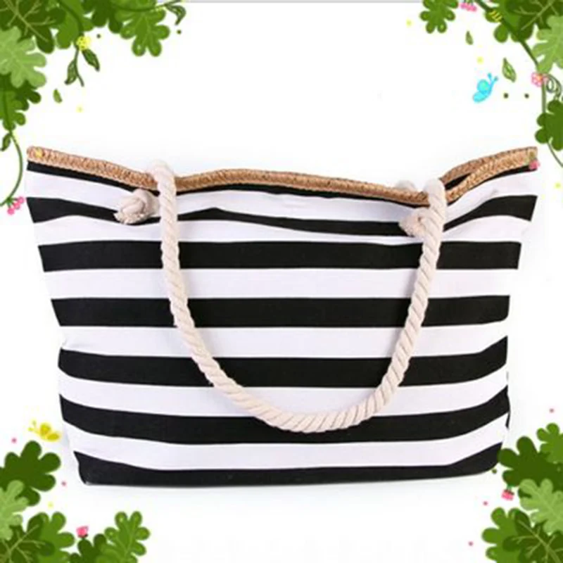 Beach Tote Bag Fashion Women Canvas Summer Large Capacity Striped Shoulder Bag Tote Handbag Shopping Shoulder Bags
Beach Tote Bag Fashion Women Canvas Summer Large Capacity Striped Shoulder Bag Tote Handbag Shopping Shoulder Bags