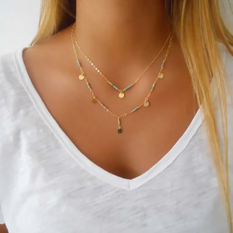 Surou Western Necklace Simplicity Beaded Many Layers Of Necklaces Female Neck Chain Boho Bijouterie
Surou Western Necklace Simplicity Beaded Many Layers Of Necklaces Female Neck Chain Boho Bijouterie