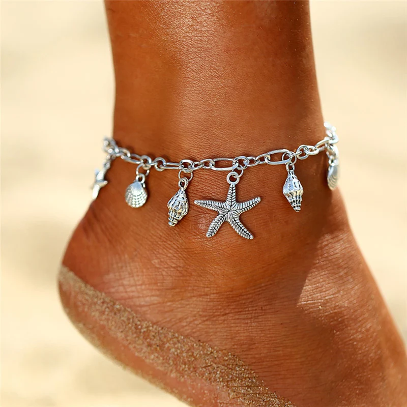 Boho Wave Turtle Pendant Anklets For Women Starfish Scallop Conch Anklet Bracelets On The Leg Bohemian Foot Ocean Jewelry
Boho Wave Turtle Pendant Anklets For Women Starfish Scallop Conch Anklet Bracelets On The Leg Bohemian Foot Ocean Jewelry