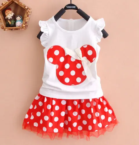 Hot! 2016 New Arrival Brand Baby Girls Cartoon Polka Dot Dress Suit Girl's Clothes 100% Cotton
Hot! 2016 New Arrival Brand Baby Girls Cartoon Polka Dot Dress Suit Girl's Clothes 100% Cotton