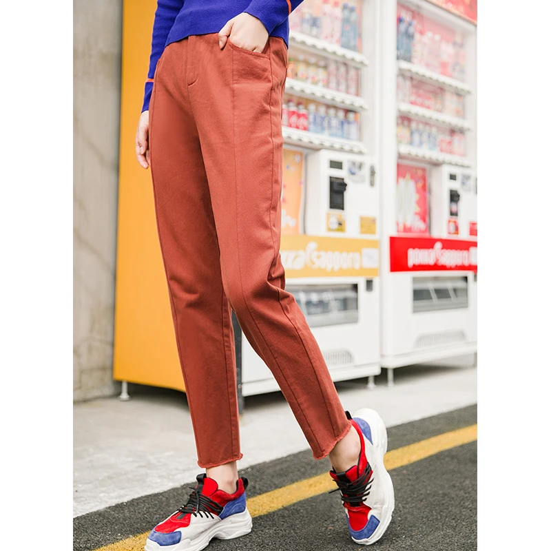 INMAN 2019 Autumn Bottom Clothing Mid Loose Style Solid Color Simple Causal Women Fur Line Long Pants
INMAN 2019 Autumn Bottom Clothing Mid Loose Style Solid Color Simple Causal Women Fur Line Long Pants