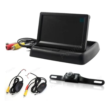 wireless 4.3 inch Foldable TFT LCD 2 video inputs Car monitor with 7 LED night vision CCD rear view reverse parking Camera
wireless 4.3 inch Foldable TFT LCD 2 video inputs Car monitor with 7 LED night vision CCD rear view reverse parking Camera
