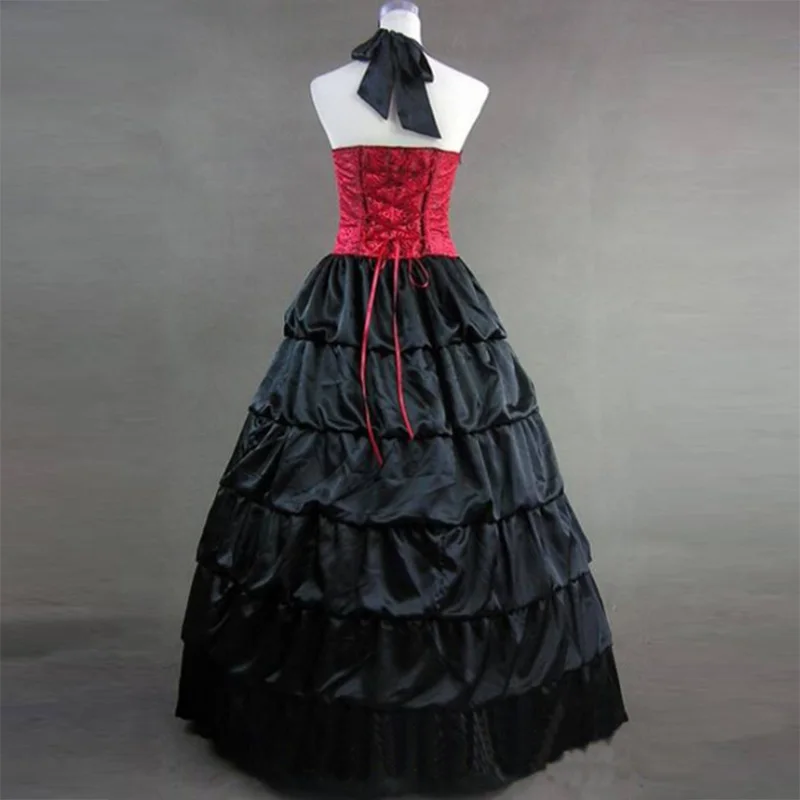 elegant-red-and-black-halter-gothic-victorian-dress3