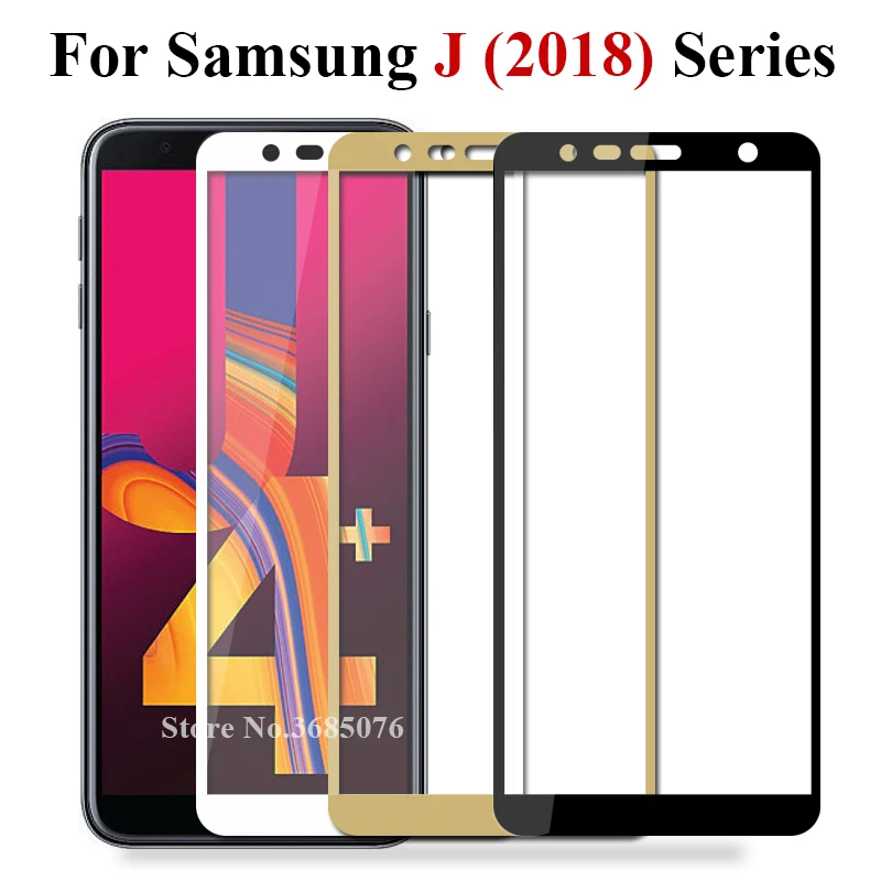 Защитное стекло закаленное для Samsung Galaxy J8 J7 J6 J4 J3 J2 Pro 2018|Бамперы| |