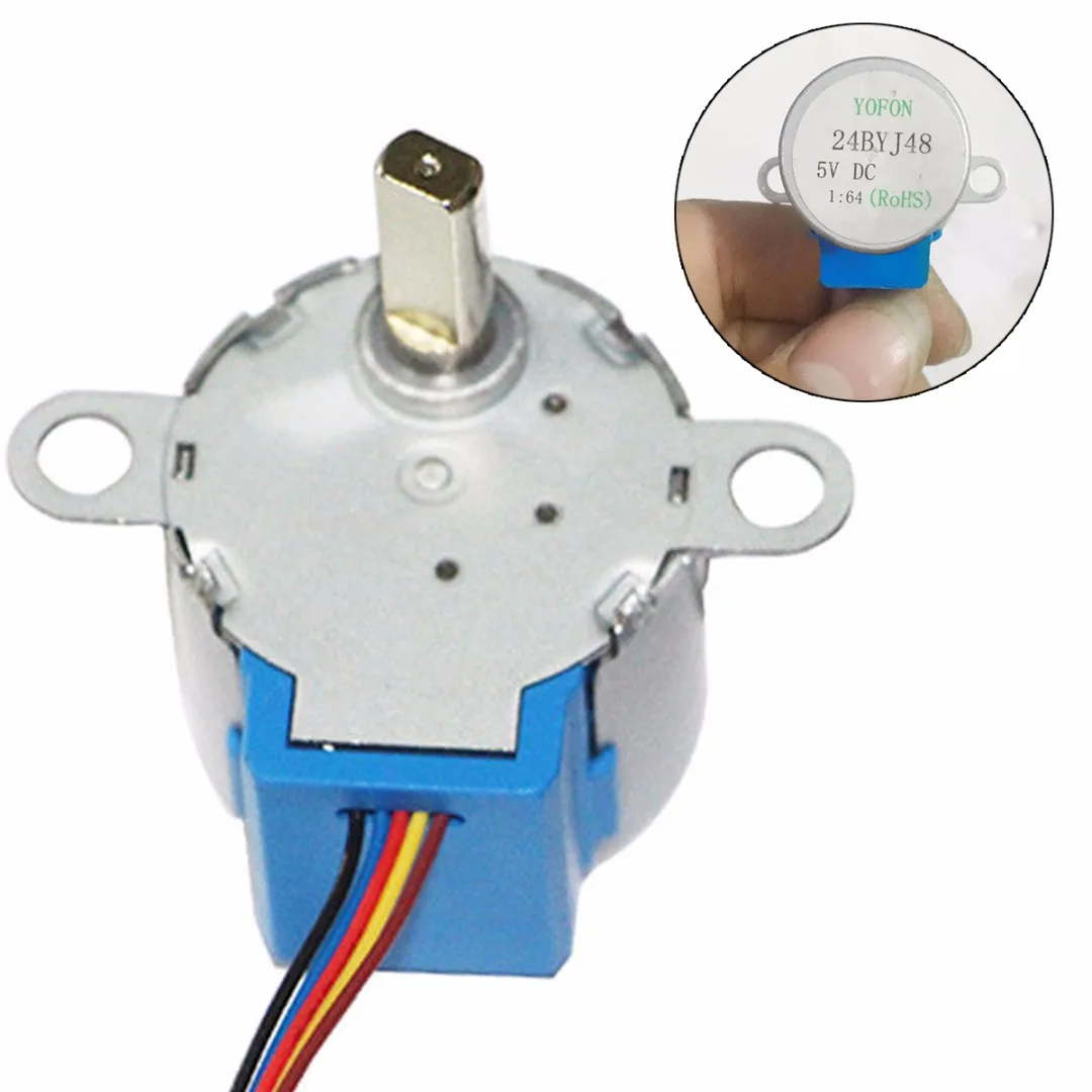 24BYJ48 Gear Stepper Motor Micro DC 5V Reduction Stepper Motor 4 Phase 5 Wire Stepper Motor Reduction Ratio 1/64 For Arduino
24BYJ48 Gear Stepper Motor Micro DC 5V Reduction Stepper Motor 4 Phase 5 Wire Stepper Motor Reduction Ratio 1/64 For Arduino