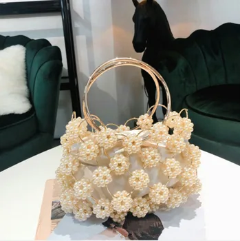 pearl Vintage Women Evening Bag Metal Hollow Out diamond Banquet Party Shoulder Crossbody Bags Wedding Clutch Cage Handbag 2019
pearl Vintage Women Evening Bag Metal Hollow Out diamond Banquet Party Shoulder Crossbody Bags Wedding Clutch Cage Handbag 2019