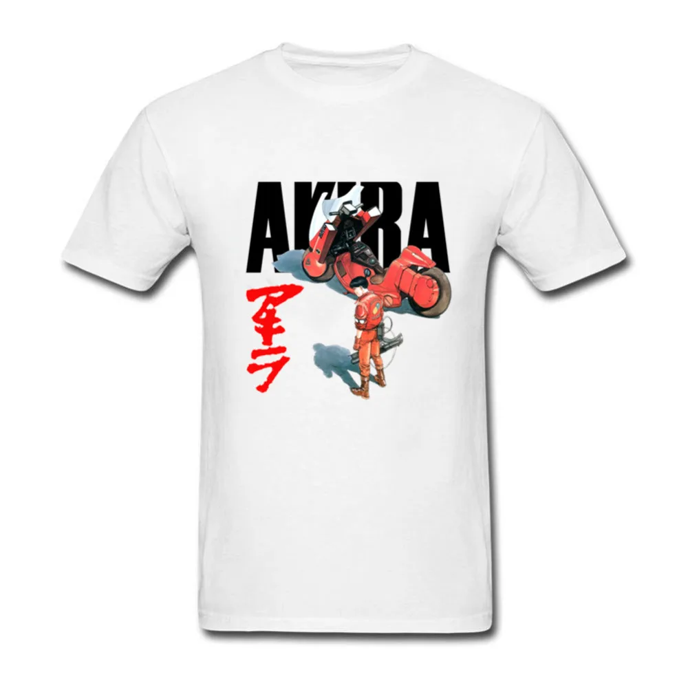 Fashion Men Akira Shotaro Kaneda Black T Shirt The Capsule Motorcycle Japanese Anime Film T-shirt Tee Cotton Short Sleeve TShirt | Мужская
