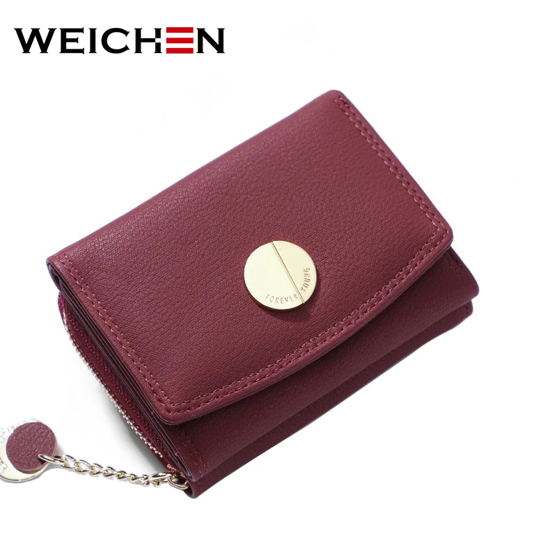 WEICHEN Female Wallets 2019 NEW Ladies Small Purse Chain Pendant Geometric Designer Trifold Women Wallet Zipper Coin Card Holder
WEICHEN Female Wallets 2019 NEW Ladies Small Purse Chain Pendant Geometric Designer Trifold Women Wallet Zipper Coin Card Holder