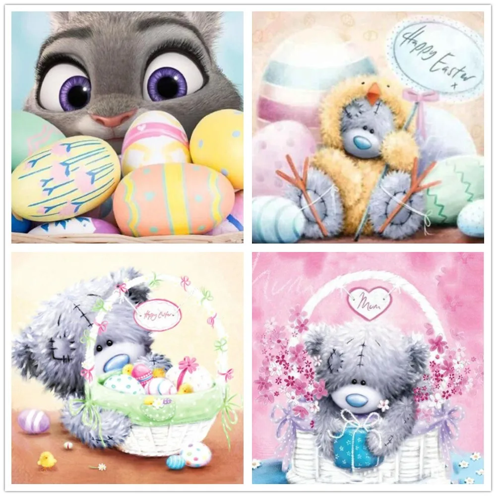 Square DIY Diamond Painting Cross Stitch cartoon bear Pattern Rhinestone round Full Diamond Embroidery picture Easter Home Decor
Square DIY Diamond Painting Cross Stitch cartoon bear Pattern Rhinestone round Full Diamond Embroidery picture Easter Home Decor