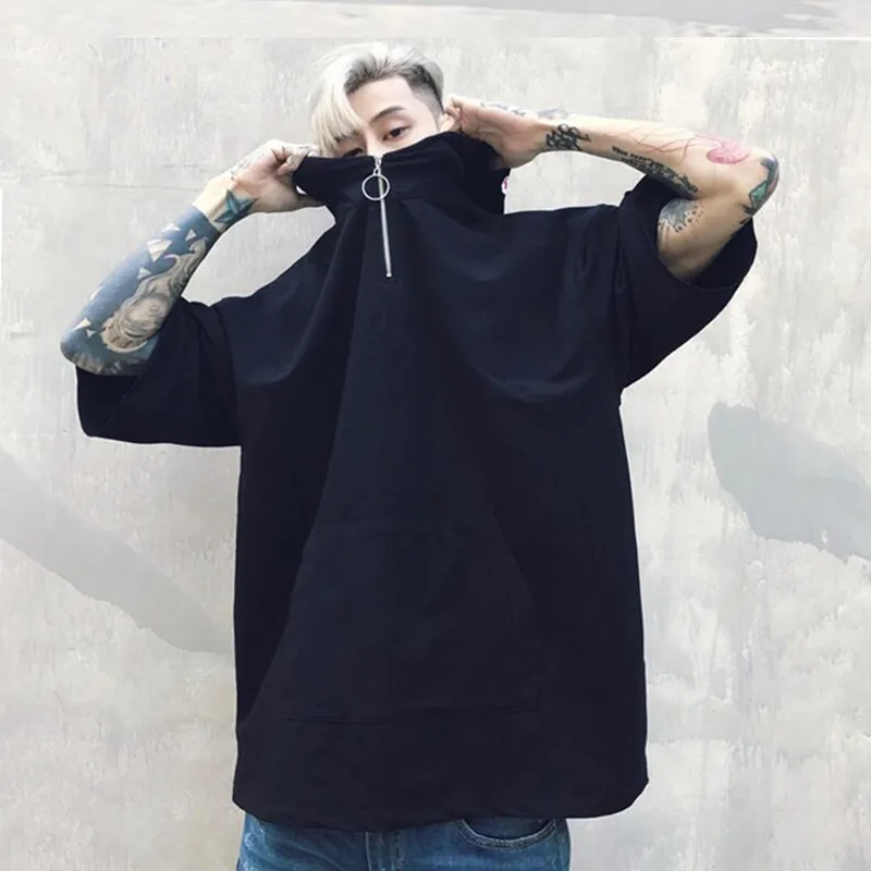 April MOMO 2019 Men Hoodies Summer Autumn Half Sleeve Hip Hop T Shirt Cotton Loose Embroidery Hooded T-Shirt Men High Quality
April MOMO 2019 Men Hoodies Summer Autumn Half Sleeve Hip Hop T Shirt Cotton Loose Embroidery Hooded T-Shirt Men High Quality