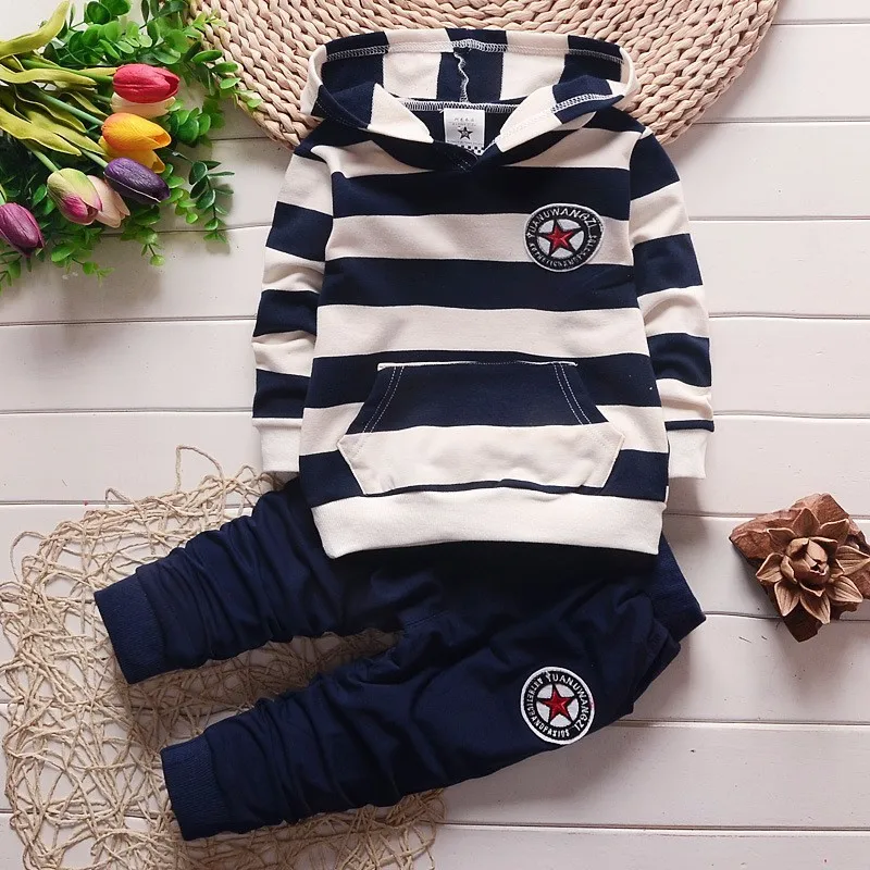 BibiCola 2018 spring autumn baby boy clothing sets 2PCS infant hoodies sport suit for boys tracksuit kids boys Striped clothing
BibiCola 2018 spring autumn baby boy clothing sets 2PCS infant hoodies sport suit for boys tracksuit kids boys Striped clothing