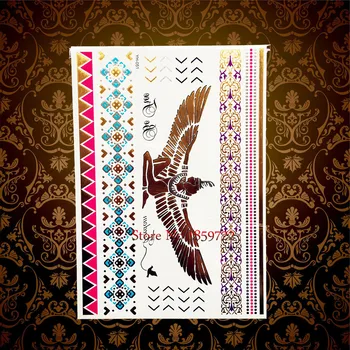 Brand New Gold Angel Wings Flash Tattoo Body Art Arm Sleeve Fake Tattoo Stickers Henna Big Fairy Hawk Eagle Freedom Indian Totem
Brand New Gold Angel Wings Flash Tattoo Body Art Arm Sleeve Fake Tattoo Stickers Henna Big Fairy Hawk Eagle Freedom Indian Totem