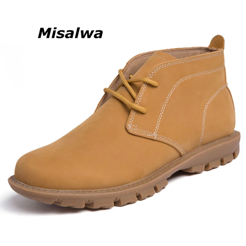 Misalwa Wheaten Yellow Primary Color Suede Matte Luxury Men Ankle Boots Original Round Toe Anti-slip Male Short Casual Shoes
Misalwa Wheaten Yellow Primary Color Suede Matte Luxury Men Ankle Boots Original Round Toe Anti-slip Male Short Casual Shoes