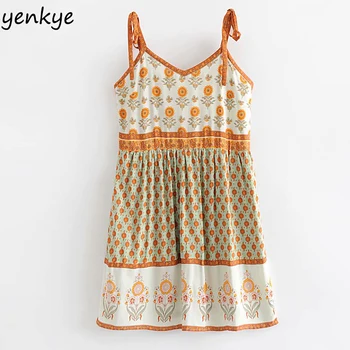 Vintage Floral Print Sling Boho Beach Dress Women Sexy Backless Sleeveless Spaghetti Straps Casual Mini Summer Dress DWDD60140
Vintage Floral Print Sling Boho Beach Dress Women Sexy Backless Sleeveless Spaghetti Straps Casual Mini Summer Dress DWDD60140