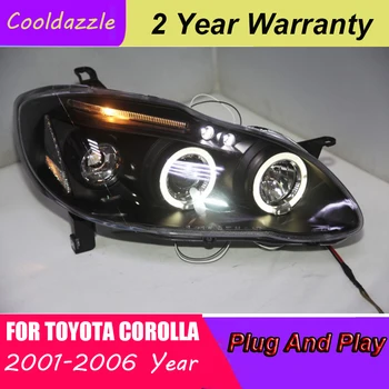 For TOYOTA Corolla Altis LED Angel Eyes Head Lamp 2001-2006 Year For Corolla Headlights Bi-xenon Projector Lens
For TOYOTA Corolla Altis LED Angel Eyes Head Lamp 2001-2006 Year For Corolla Headlights Bi-xenon Projector Lens