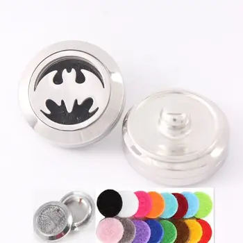 Hot Sale Bat Design Screw Aroma 18mm Snap Button Diffuser Locket 20mm Stainless Steel Essential Oil Diffuser Locket 10 Free Pads
Hot Sale Bat Design Screw Aroma 18mm Snap Button Diffuser Locket 20mm Stainless Steel Essential Oil Diffuser Locket 10 Free Pads