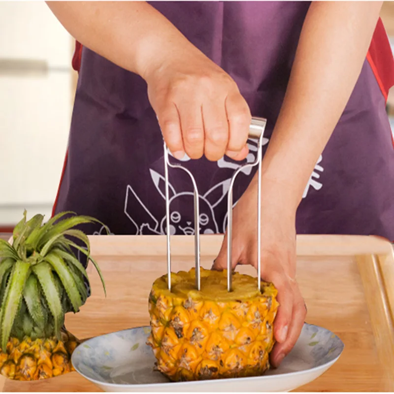Image Stainless steel multi functional pineapple fruit knife kitchen creative supplies peeling machine pineapple knife kitchen gadget