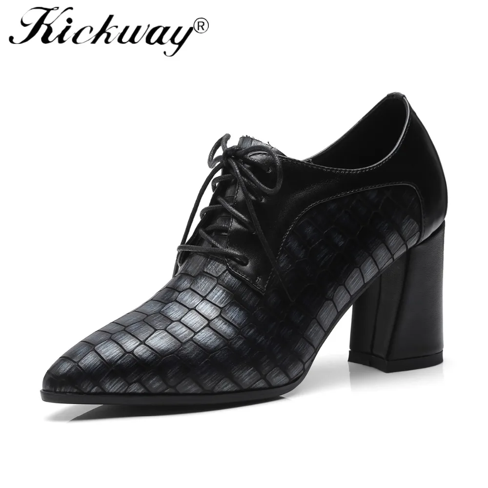 2019 Women Shoes Lace Up Ladies Shoes Embossed Genuine Leather Shoes Women Thick High Heel Pointed Toe Black Shoes For Ladies
2019 Women Shoes Lace Up Ladies Shoes Embossed Genuine Leather Shoes Women Thick High Heel Pointed Toe Black Shoes For Ladies