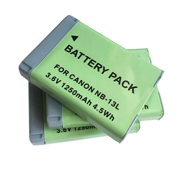 1pcs 1250mAh NB-13L NB13L NB 13L Digital Camera Battery For Canon G7 X Mark II G7X PM165 G5 X G5X G9 X G9X SX620 SX720 HS
1pcs 1250mAh NB-13L NB13L NB 13L Digital Camera Battery For Canon G7 X Mark II G7X PM165 G5 X G5X G9 X G9X SX620 SX720 HS
