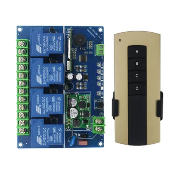 DC12V 24V 36V 48V 4CH 30A RF Wireless Remote Control Relay Switch Security System Garage Doors, Electric Doors/window /lamp
DC12V 24V 36V 48V 4CH 30A RF Wireless Remote Control Relay Switch Security System Garage Doors, Electric Doors/window /lamp