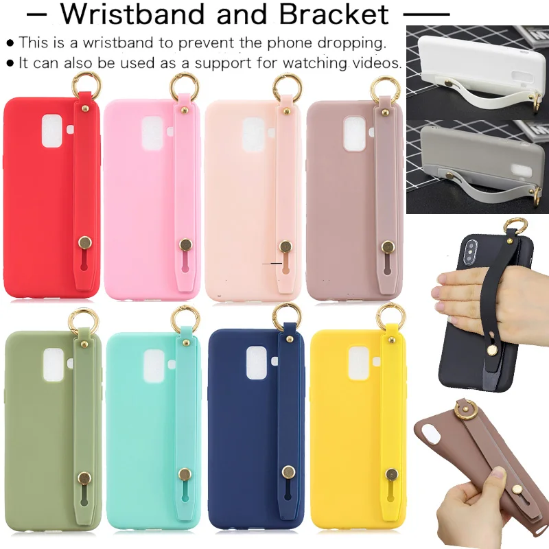 Candy Color Wrist Strap Hand Band Soft TPU Case for Samsung A3 A5 A6 A7 A8 A9 2017 2018 Stand Finger Ring Cover for A6 A8 Plus
Candy Color Wrist Strap Hand Band Soft TPU Case for Samsung A3 A5 A6 A7 A8 A9 2017 2018 Stand Finger Ring Cover for A6 A8 Plus