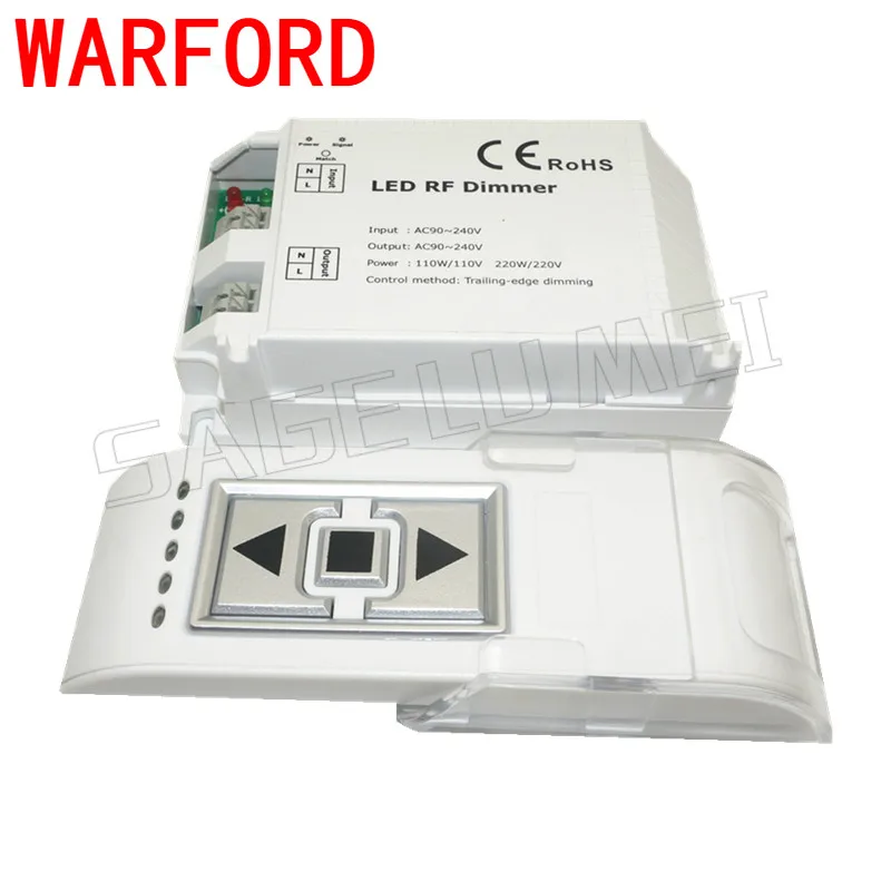 DM014 высокое Напряжение 90-240VAC 1 канал диммер для светодиодной подсветки 110 V/110 W 220
