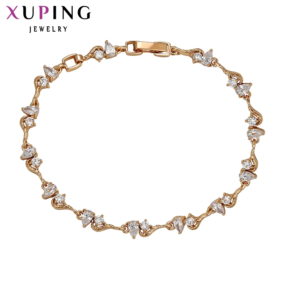 Xuping Fashion Bracelet New Arrival Elegant Women Friendship Gold Color Plated Bracelet for Women Jewelry S15-73934
Xuping Fashion Bracelet New Arrival Elegant Women Friendship Gold Color Plated Bracelet for Women Jewelry S15-73934