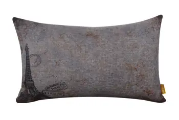 LINKWELL 20"x12" Vintage Blue Metal Look Paris Eiffel Tower Burlap French Style Pillow Case Rectangular Cushion Cover Protector
LINKWELL 20"x12" Vintage Blue Metal Look Paris Eiffel Tower Burlap French Style Pillow Case Rectangular Cushion Cover Protector