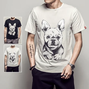 Big Size Mens T Shirts Fashion 2019 Casual Slim French Bulldog Anime T-Shirt Tshirt Korean Streetwear Men Casual Short Harajuku
Big Size Mens T Shirts Fashion 2019 Casual Slim French Bulldog Anime T-Shirt Tshirt Korean Streetwear Men Casual Short Harajuku