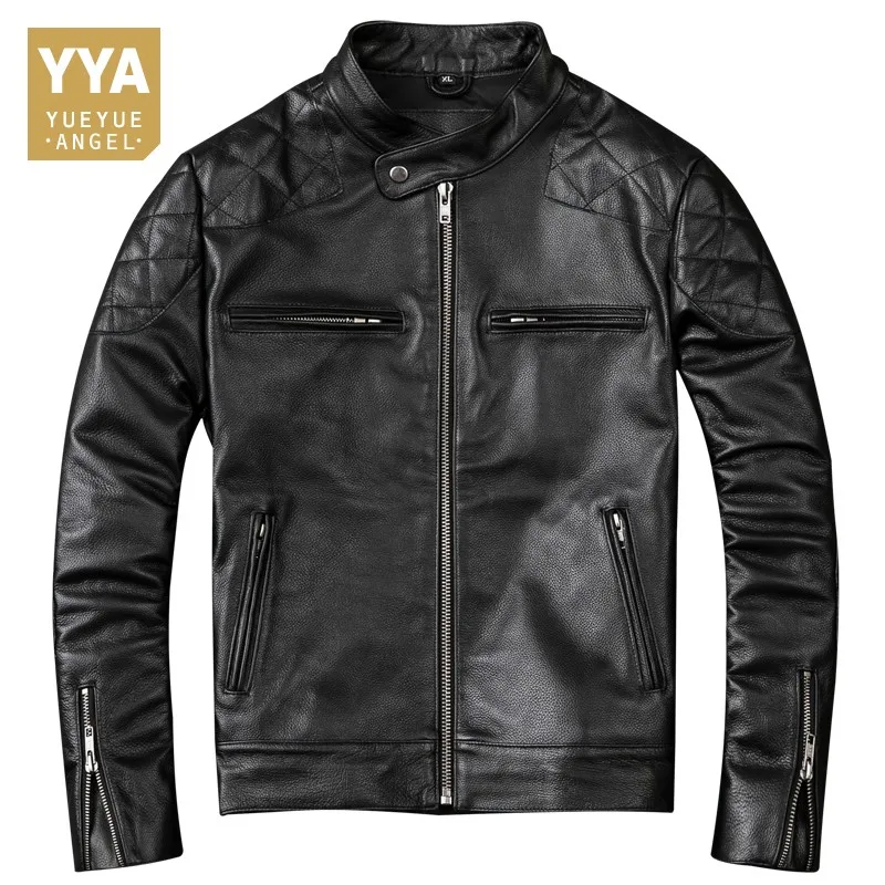 Cow Learher Coat Mens Short Section Moto Leather Jacket Man Stand Collar Jacket Men Large Size XXXXL Classic Business Coat Male
Cow Learher Coat Mens Short Section Moto Leather Jacket Man Stand Collar Jacket Men Large Size XXXXL Classic Business Coat Male