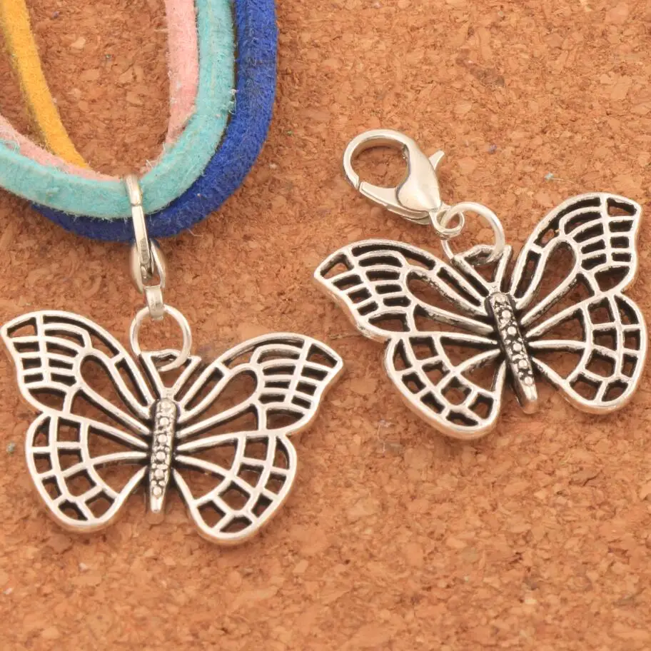 Hollow Butterfly Animal Clasp European Lobster Trigger Clip On Charm Beads 25.5x31mm 24PCS Antique Silver C1130
Hollow Butterfly Animal Clasp European Lobster Trigger Clip On Charm Beads 25.5x31mm 24PCS Antique Silver C1130