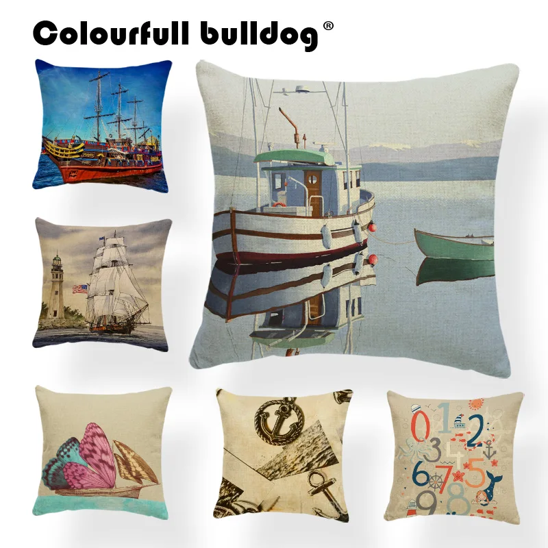 Cartoon Ocean Cushion Anchor Butterfly Ship Pillowcase Lighthouse Rudder 45x45Cm Pillows Mermaid Starfish Kid Room Decoration
Cartoon Ocean Cushion Anchor Butterfly Ship Pillowcase Lighthouse Rudder 45x45Cm Pillows Mermaid Starfish Kid Room Decoration