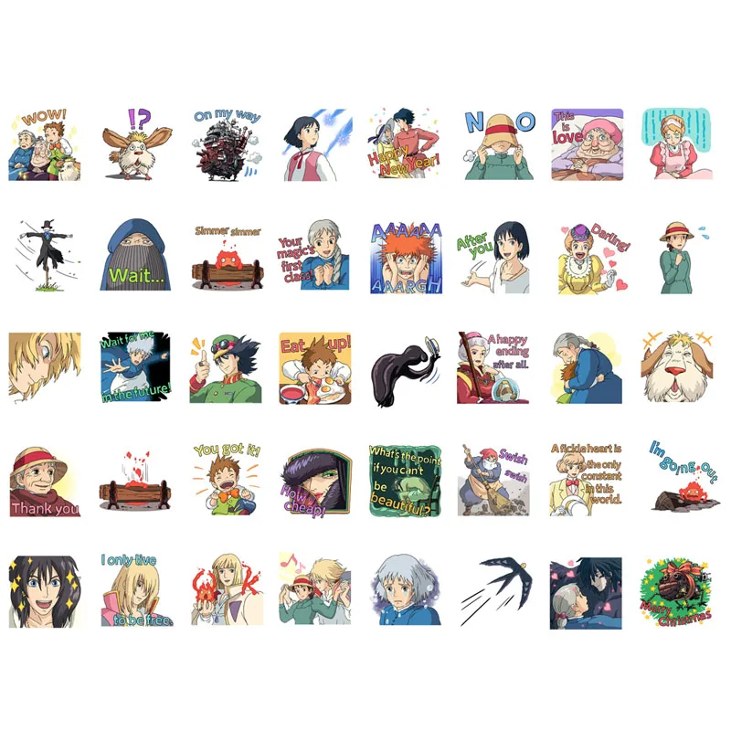 1 PCS Cute Howl's Moving Castle Scrapbook Label Aesthetic Stickers Cute Stationery Back to School Supplies
1 PCS Cute Howl's Moving Castle Scrapbook Label Aesthetic Stickers Cute Stationery Back to School Supplies