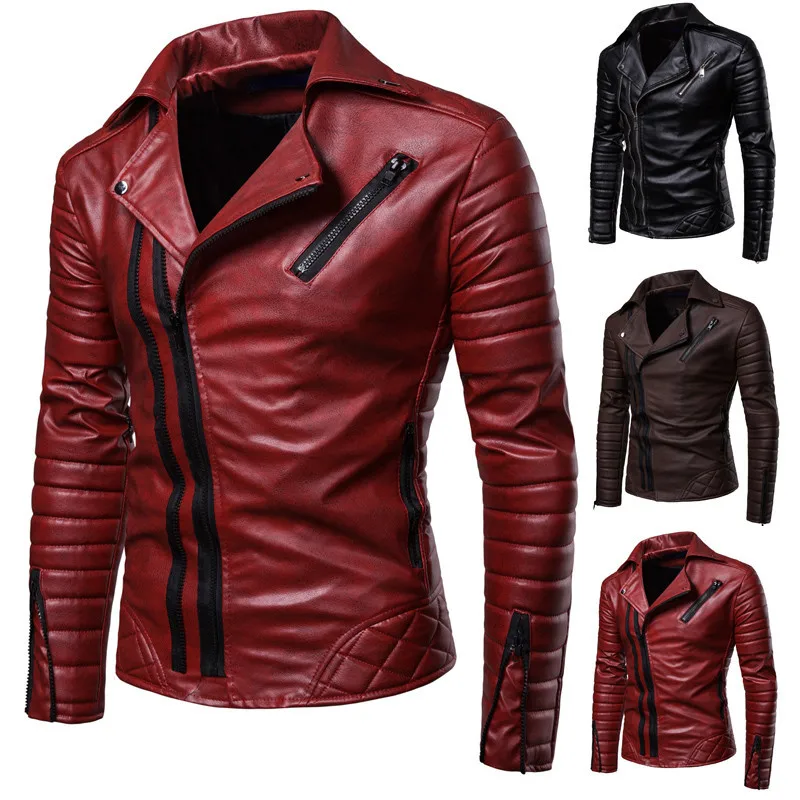 new 2019 men's fashion PU jacket lapels. Wind-proof Vehicle Leather Jacket Mens chaqueta moto hombre leather erkek deri mont
new 2019 men's fashion PU jacket lapels. Wind-proof Vehicle Leather Jacket Mens chaqueta moto hombre leather erkek deri mont