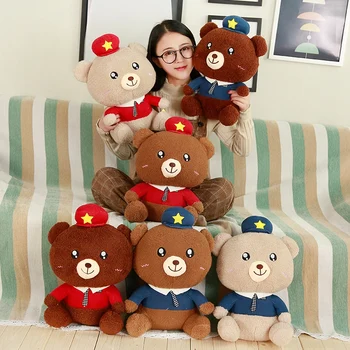1pc 40cm&50cm&60cm Cute Plush Police Bear Toys Stuffed Three Colors Police Bear Pillow Toys Kids Friends Gift
1pc 40cm&50cm&60cm Cute Plush Police Bear Toys Stuffed Three Colors Police Bear Pillow Toys Kids Friends Gift