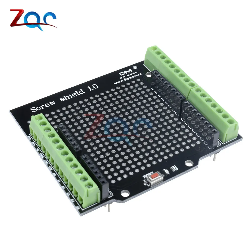 Proto Screw Shield 1.0 Assembled Prototype Terminal Expansion Board for Arduino Opening Source Reset Button D13 LED
Proto Screw Shield 1.0 Assembled Prototype Terminal Expansion Board for Arduino Opening Source Reset Button D13 LED