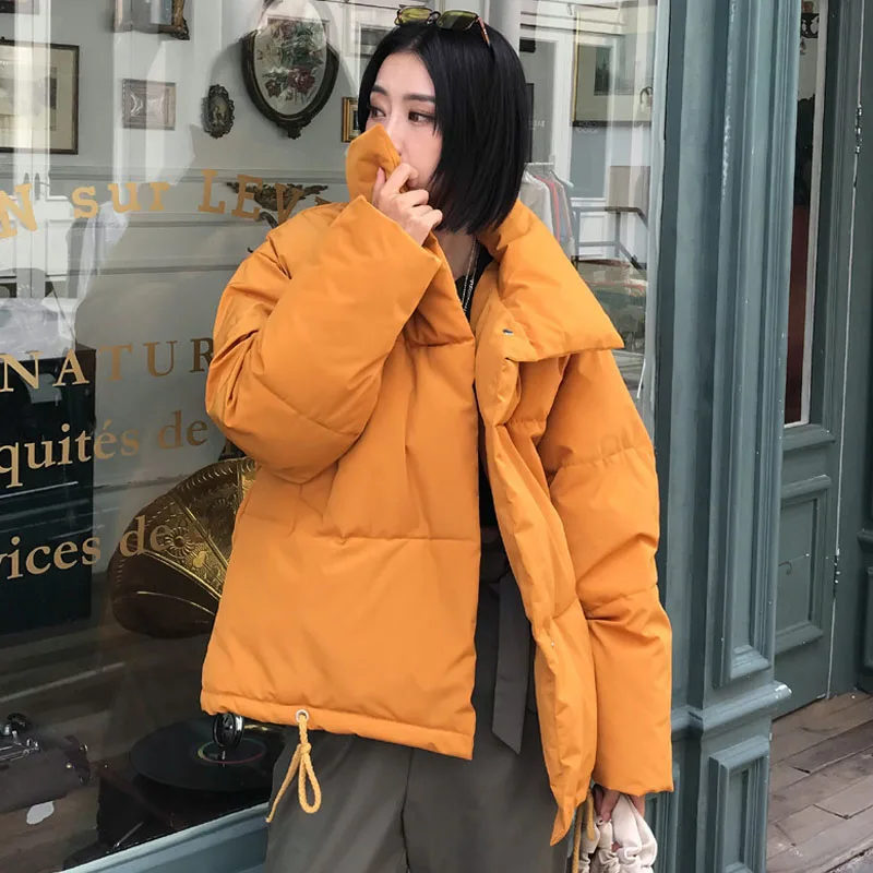 Parka Mujer 2019 Fall Winter Loose Warm Cotton Padded Quilted Coat Female Solid Color Snow Overcoat Parkas
Parka Mujer 2019 Fall Winter Loose Warm Cotton Padded Quilted Coat Female Solid Color Snow Overcoat Parkas