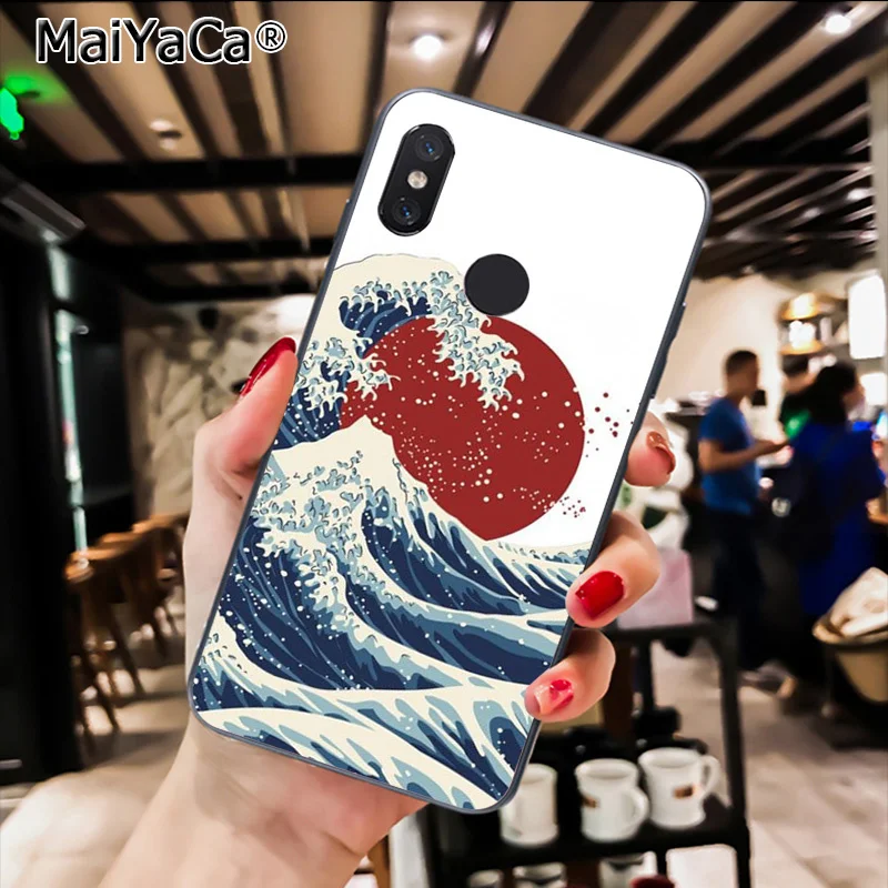 Van Gogh Art Spray Strry night Wave Art Japanese Crane