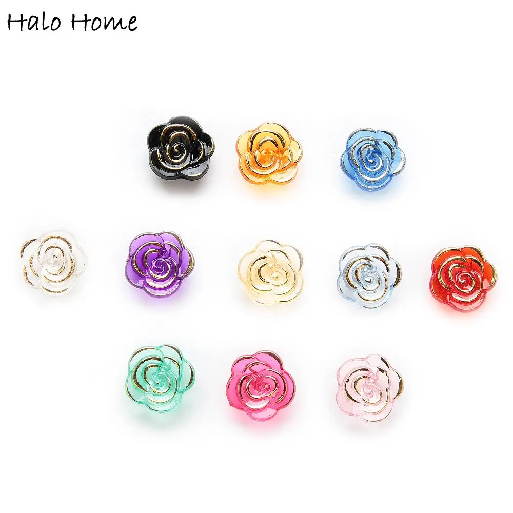 50pcs Shank Acrylic Rose Buttons Sewing Scrapbooking Handwork Home Clothing Gift Decor DIY 12mm
50pcs Shank Acrylic Rose Buttons Sewing Scrapbooking Handwork Home Clothing Gift Decor DIY 12mm