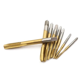 M2/M2.5/M3/M3.5/M4/M5 Spiral Point HSS Titanium Machine Right Hand Tap Drill Thread Plug Handle Taps
M2/M2.5/M3/M3.5/M4/M5 Spiral Point HSS Titanium Machine Right Hand Tap Drill Thread Plug Handle Taps