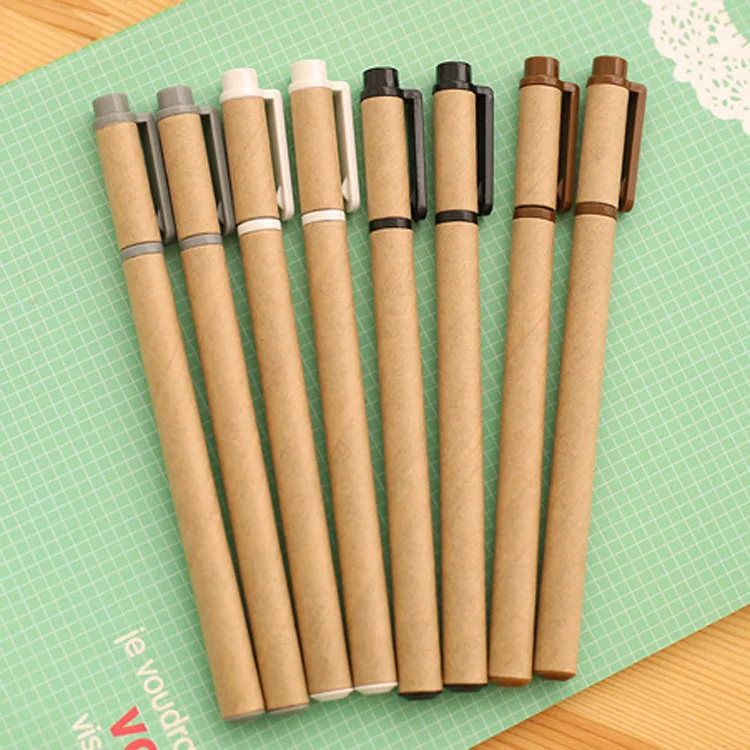 4Pcs/Set Kraft Paper Gel Pen Set Eco Friendly Kawaii School Supplies Office Stationary Kawaii Pens Stationery Gel Ink Pen Color
4Pcs/Set Kraft Paper Gel Pen Set Eco Friendly Kawaii School Supplies Office Stationary Kawaii Pens Stationery Gel Ink Pen Color
