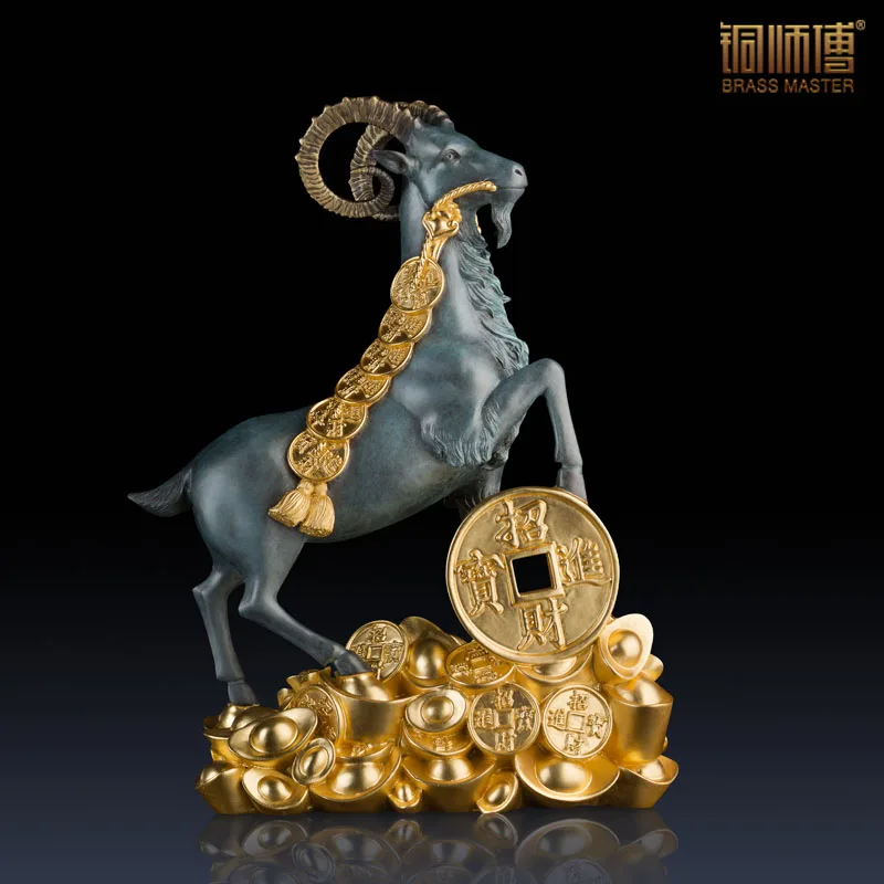 Copper master "lucky sheep" copper (gold) Home Furnishing crafts decorative ornaments of gold foil affixed to the living room
Copper master "lucky sheep" copper (gold) Home Furnishing crafts decorative ornaments of gold foil affixed to the living room