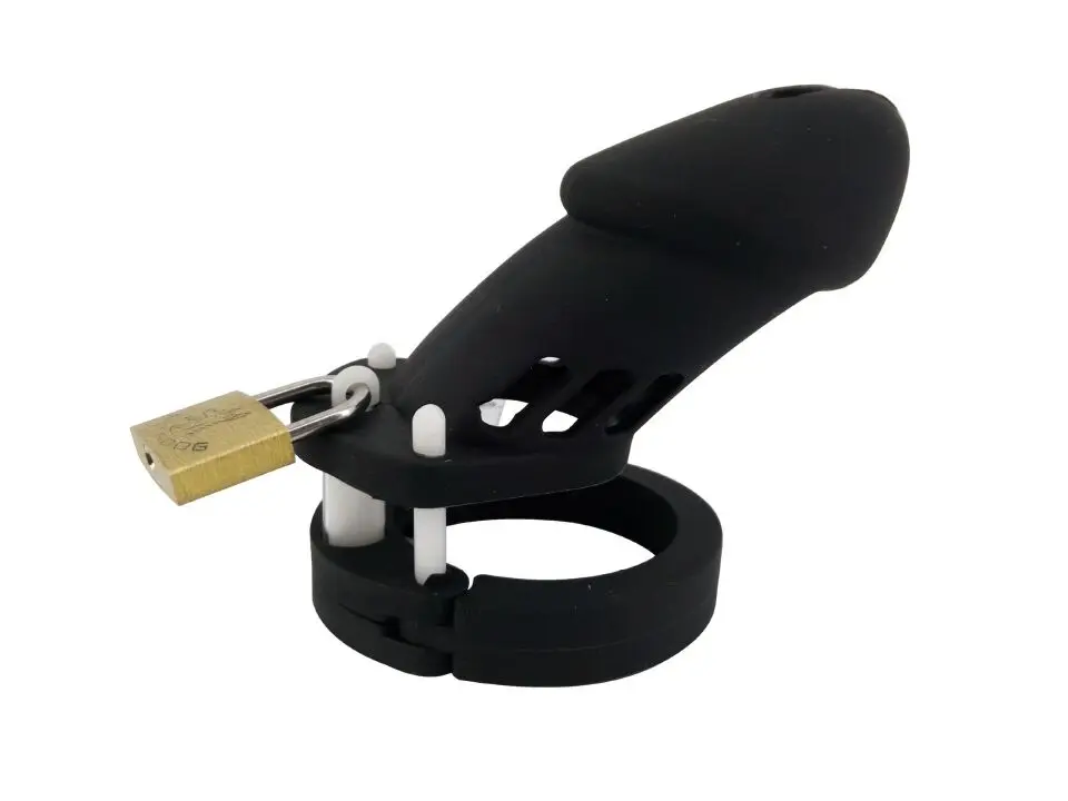 Male Medical Silicone CB6000s Chastity Belt Devices with 5 Ring Size Dick Lock Penis Sleeve Dildo Cage Sex Toys Cock Ring Fetish 12