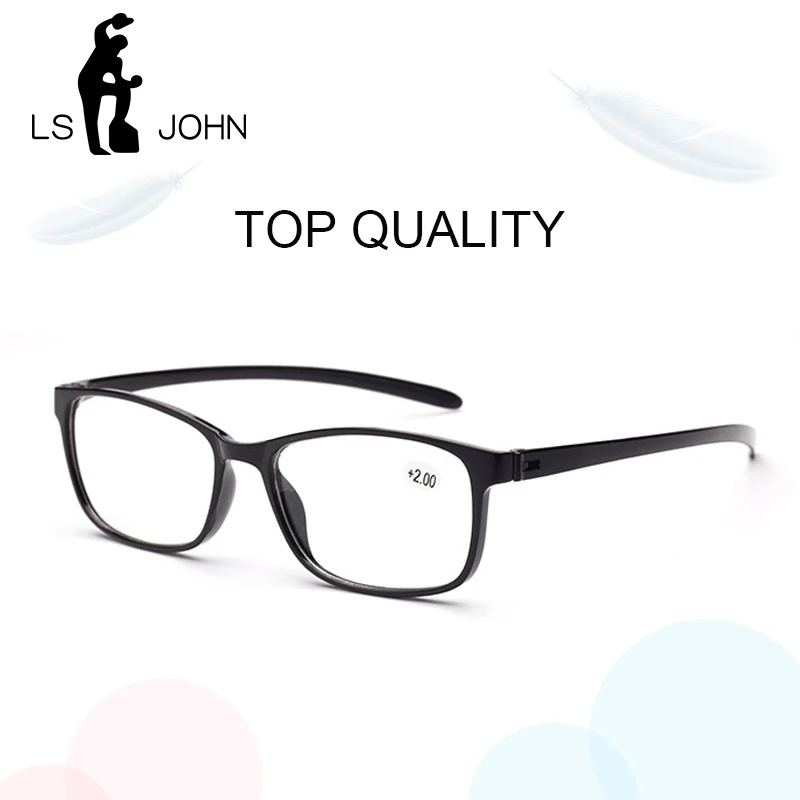 LS JOHN Retro Full Frame Reading Glasses Women&Men TR90 Ultralight Clear Lens Presbyopic Eyewear Magnifier +1.0to4.0 for Reader
LS JOHN Retro Full Frame Reading Glasses Women&Men TR90 Ultralight Clear Lens Presbyopic Eyewear Magnifier +1.0to4.0 for Reader